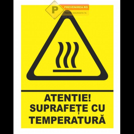 Indicator pentru suprafete cu temperatura